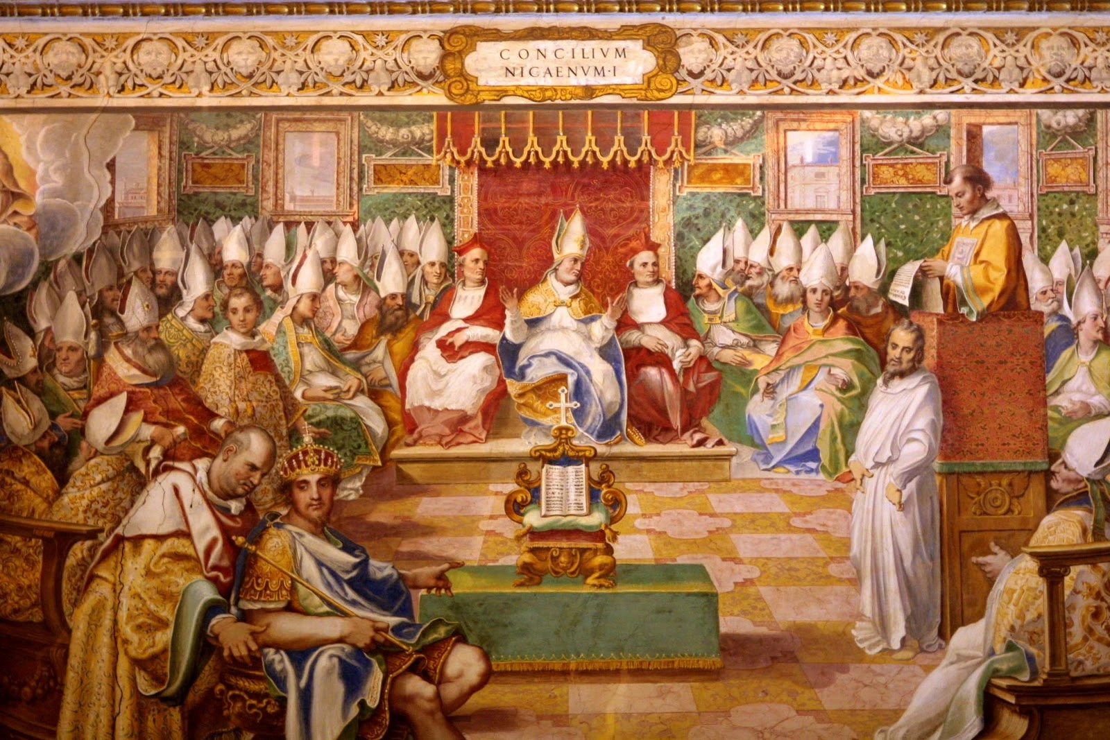 The First Council of Nicaea in session before Constantine